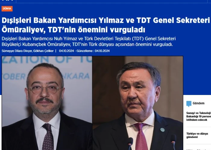 Turkish Deputy Foreign Minister and OTS Secretary General emphasized importance of the OTS