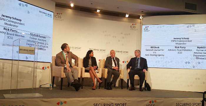 Türk Keneşi Genel Sekreter Yardımcısı Dr. Ömer Kocaman ve Proje Direktörü Ali Çiviler New York`ta düzenlenen `Securing Sport 2015: The Global Power of Sport` temalı uluslararası konferansa katılmıştır.