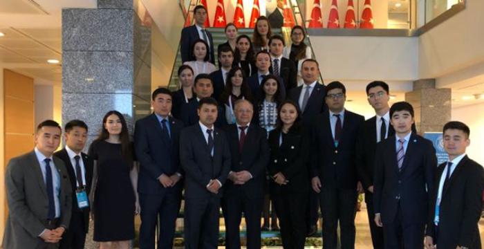 Former Prime Minister, Former Foreign Minister and Ambassador of the Republic of Azerbaijan to Poland H.E. Hasan Hasanov gave two lectures to the participants of the Turkic Council Junior Diplomats 5th Joint Training program.