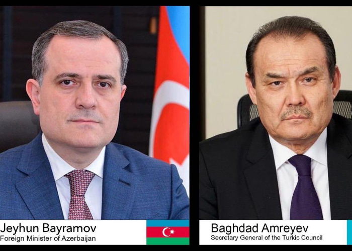 Telephone conversation of Foreign Minister of Azerbaijan and the Secretary General of Turkic Council