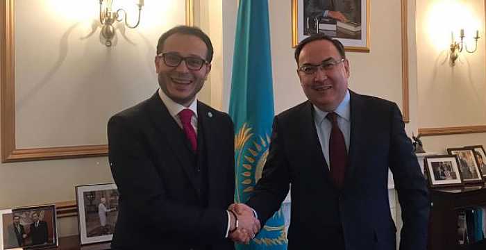 Secretary General of the Turkic Council Ambassador Ramil Hasanov visited Ambassador of the Republic of Kazakhstan to London Erzhan Kazykhanov.