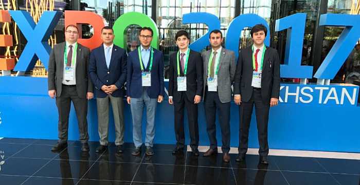 Turkic Council delegation headed by the Turkic Council Secretary General Ambassador Ramil Hasanov visited the Astana Expo Exhibition Area.