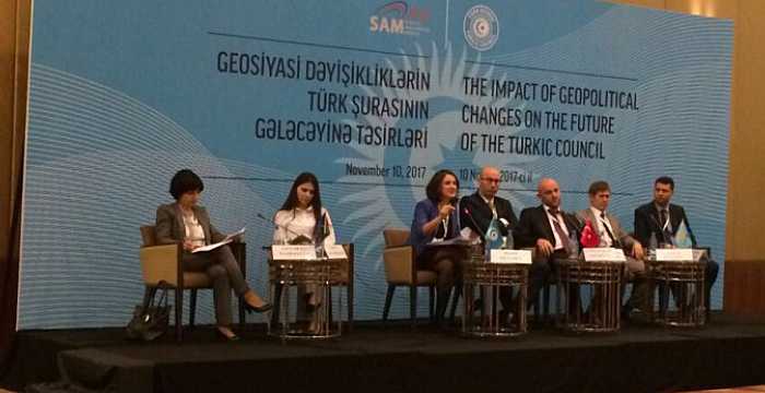 Project Director Pelin Musabay Baki delivered  a speech at the Conference hosted by Strategic Research Center under the President of the Republic of Azerbaijan.