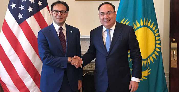 Secretary General of the Turkic Council Ambassador Ramil Hasanov visited Yerzhan Kazykhanov, Ambassador of the Republic of Kazakhstan to Washington DC.