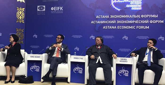 Türk Keneşi Genel Sekreteri Büyükelçi Ramil Hasanov Astana Ekonomik Forumu`na katılmıştır.