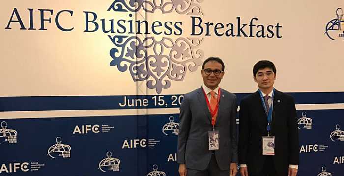 Secretary General of the Turkic Council Ambassador Ramil Hasanov participated in the breakfast organized by Astana International Finance Center with the participation of Deputy Prime Minister of the Republic of Kazakhstan Askar Mamin.