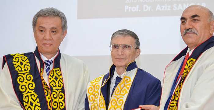 Türk Konseyi heyeti Nobel Ödülü sahibi Prof. Aziz Sancar`ın Kırgızistan-Türkiye Manas Üniversitesi`ne yapmış olduğu ziyarete ithafen düzenlenen programa katılmıştır.