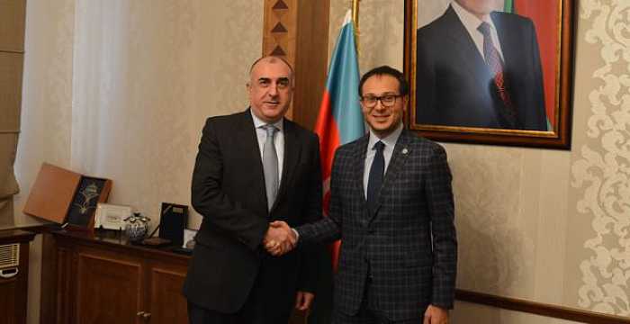 Ambassador Ramil Hasanov, Secretary General of the Turkic Council met with Elmar Mammadyarov Minister of Foreign Affairs of the Republic of Azerbaijan.