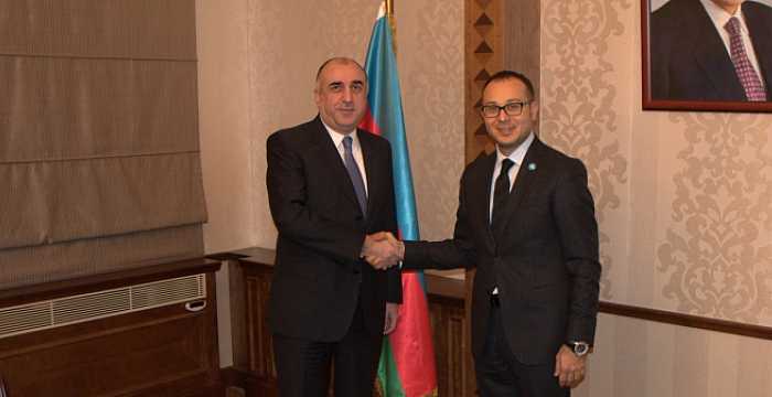 Secretary General of the Turkic Council Ambassador Ramil Hasanov met with H.E. Elmar Mammadyarov, Minister of Foreign Affairs of the Republic of Azerbaijan.