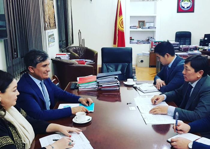 Deputy Secretary General of the Turkic Council met with the Deputy Minister of Economy of the Kyrgyz Republic Avtandil Alıbayev.