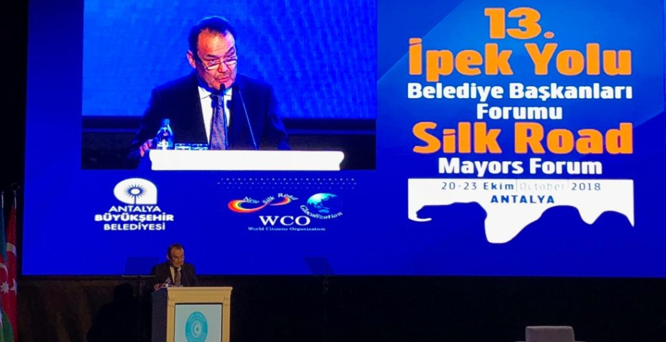 Secretary General of the Turkic Council Baghdad Amreyev addressed at the 13th Silk Road Mayors Forum.