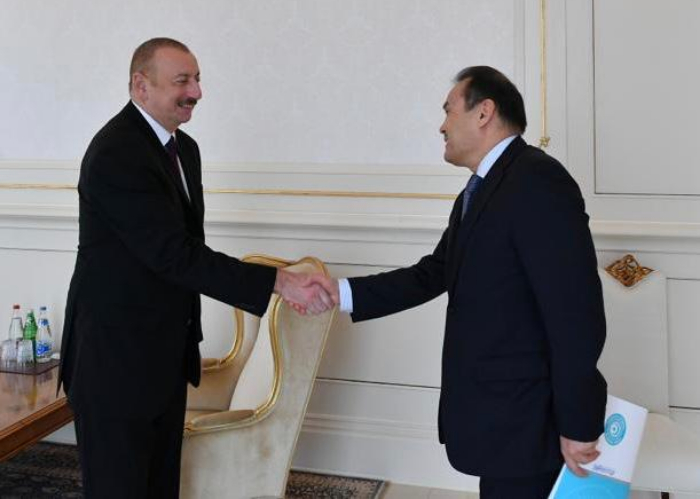 Secretary General of the Turkic Council Baghdad Amreyev was received by H.E. Ilham Aliyev, President of the Republic of Azerbaijan in Baku.