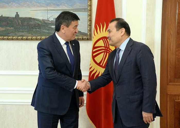 Secretary General of the Turkic Council Baghdad Amreyev met with President of the Kyrgyz Republic, H.E. Sooronbay Zheenbekov.