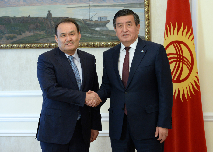 Secretary General of the Turkic Council Baghdad Amreyev was received by the President of the Kyrgyz Republic, H.E. Sooronbay Jeenbekov.