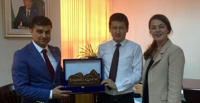 Turkic Council delegation met with the Deputy Chairman of the State Committee of the Republic of Uzbekistan for Tourism Development.