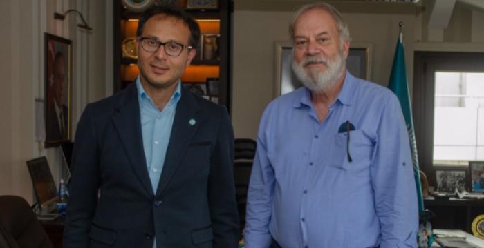 Former MP and Member of the Council of Elders of the Turkic Council Mustafa İsen paid a visit to Turkic Council Secretary General Ambassador Ramil Hasan at his premises.