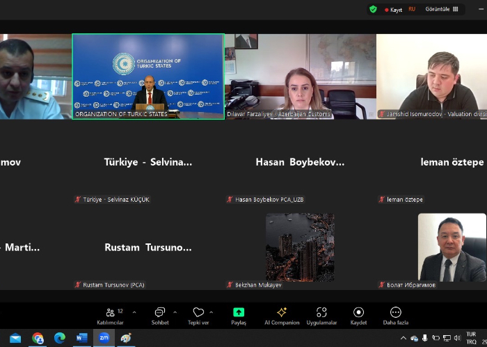 Gümrük Değeri Tespitinde Tektip Metodoloji konulu Çevrimiçi Eğitim Programı TDT kapsamında gerçekleştirildi