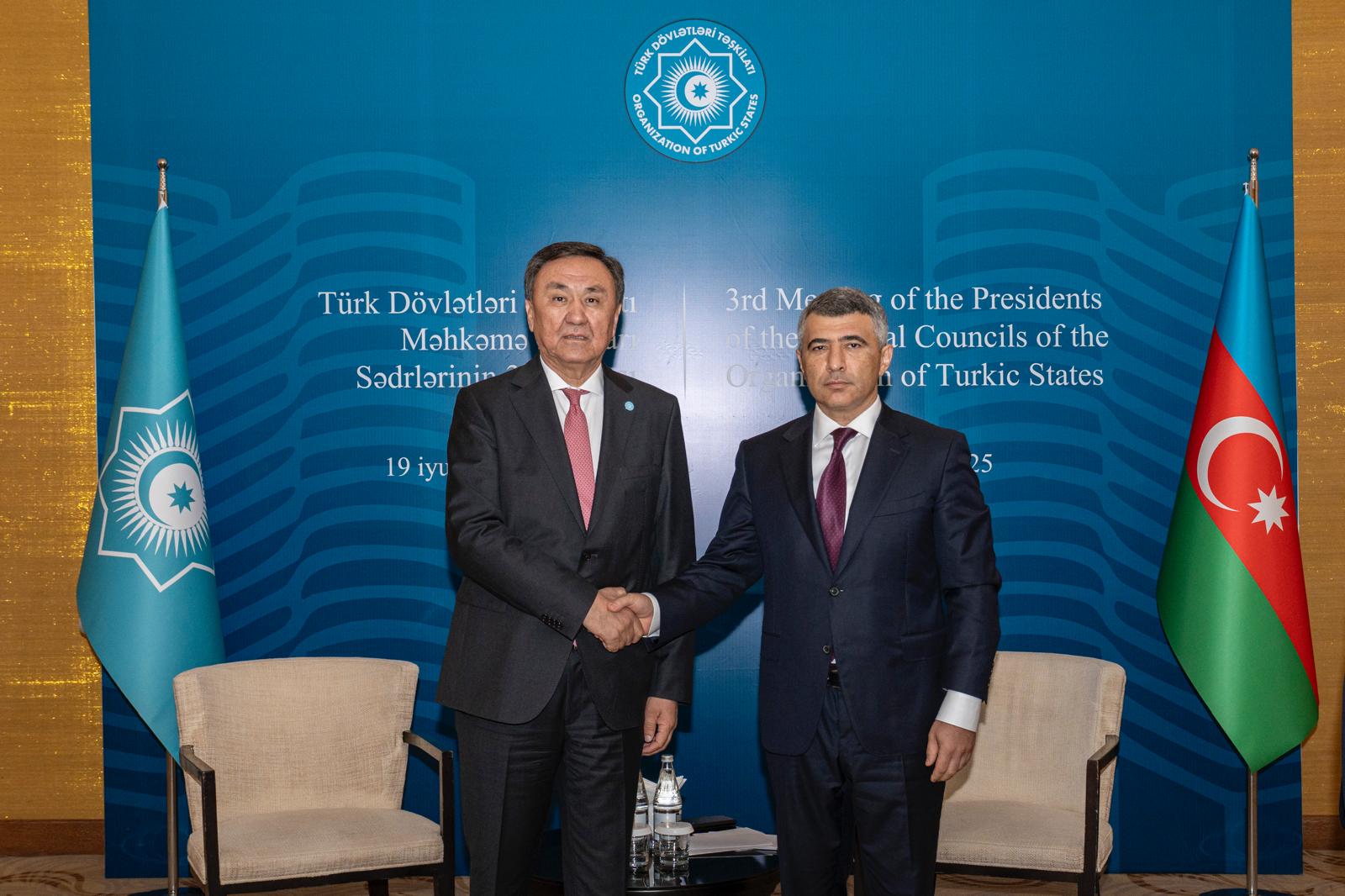 TDT Genel Sekreteri, Azerbaycan Yargı-Hukuk Konseyi Başkanı ile görüştü